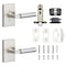 Sure-Loc Hardware Sure-Loc Hardware Levanto Privacy Rosette, Nickel, Smooth Grip in Polished Chrome LV102 NI GRIP-SM 26 - alternate 2